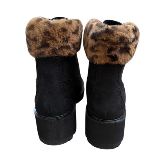 NWOT Timberland Kinsley 6-Inch Waterproof Black/Faux Fur Booties – Sz 8.5M - Picture 5 of 8
